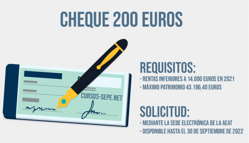 CHEQUE DE 200€