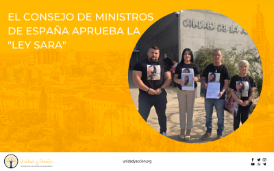 EL CONSEJO DE MINISTROS APRUEBA LA “LEY SARA”