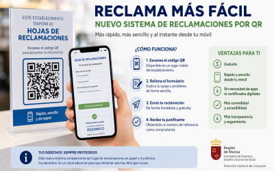La Región de Murcia implanta un nuevo sistema de reclamaciones mediante código QR