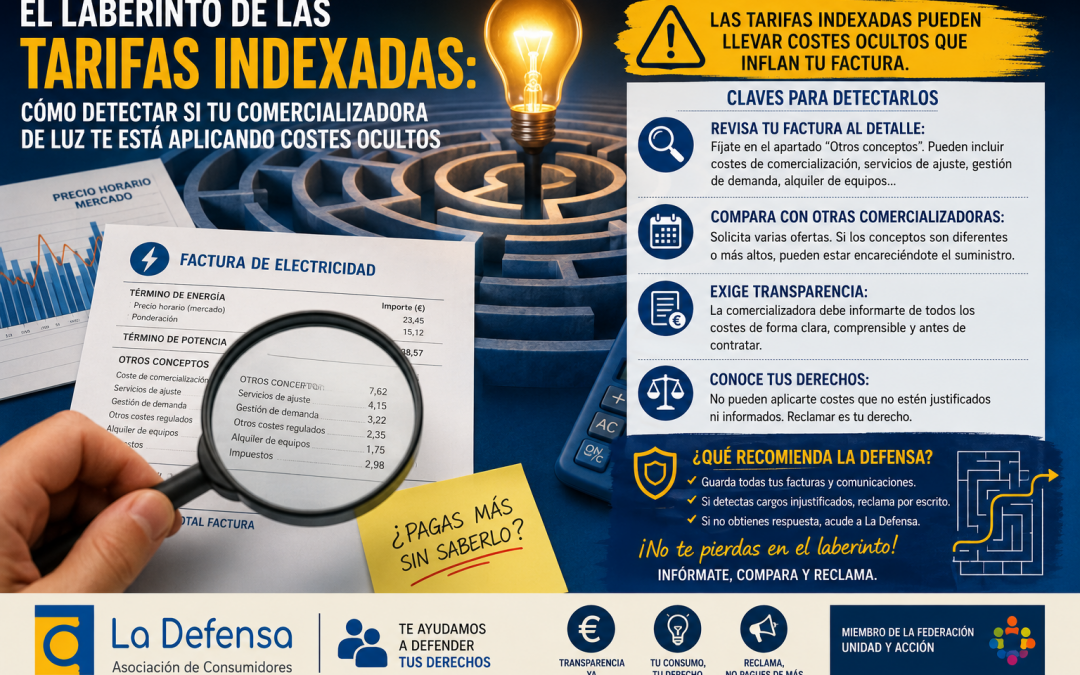 El laberinto de las tarifas indexadas