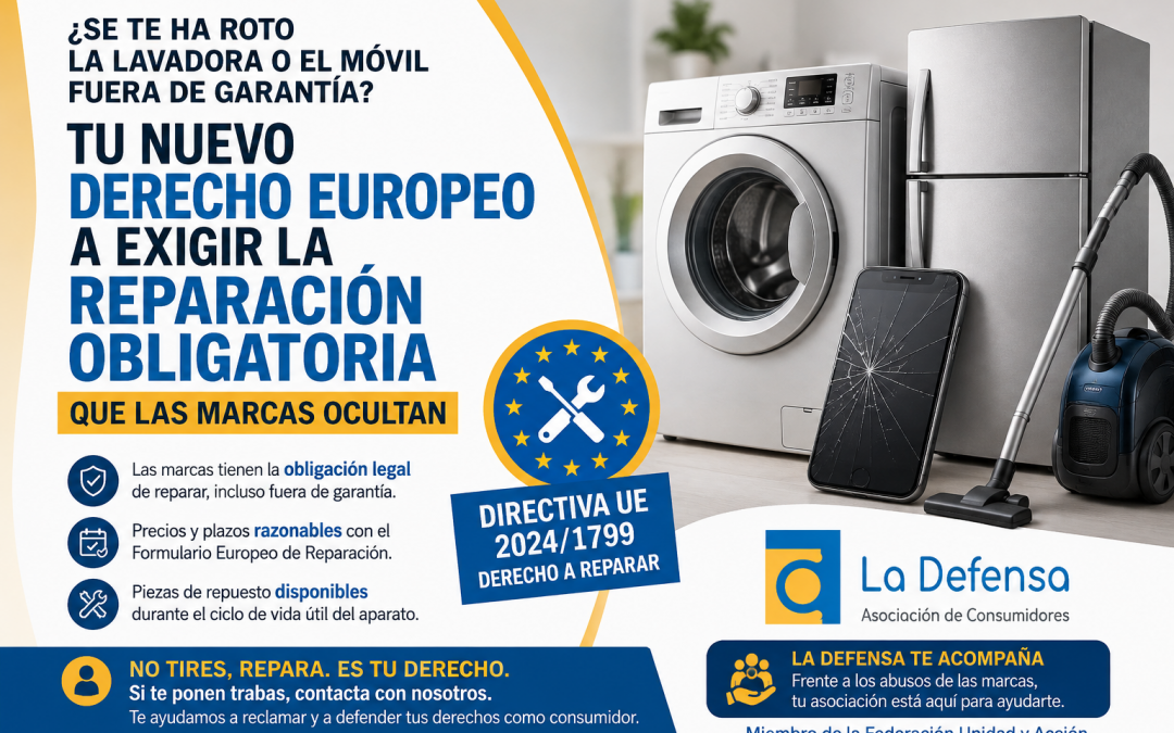 dERECHO A REPARACIÓN SEGUN DIRECTIVA VERANO 2026