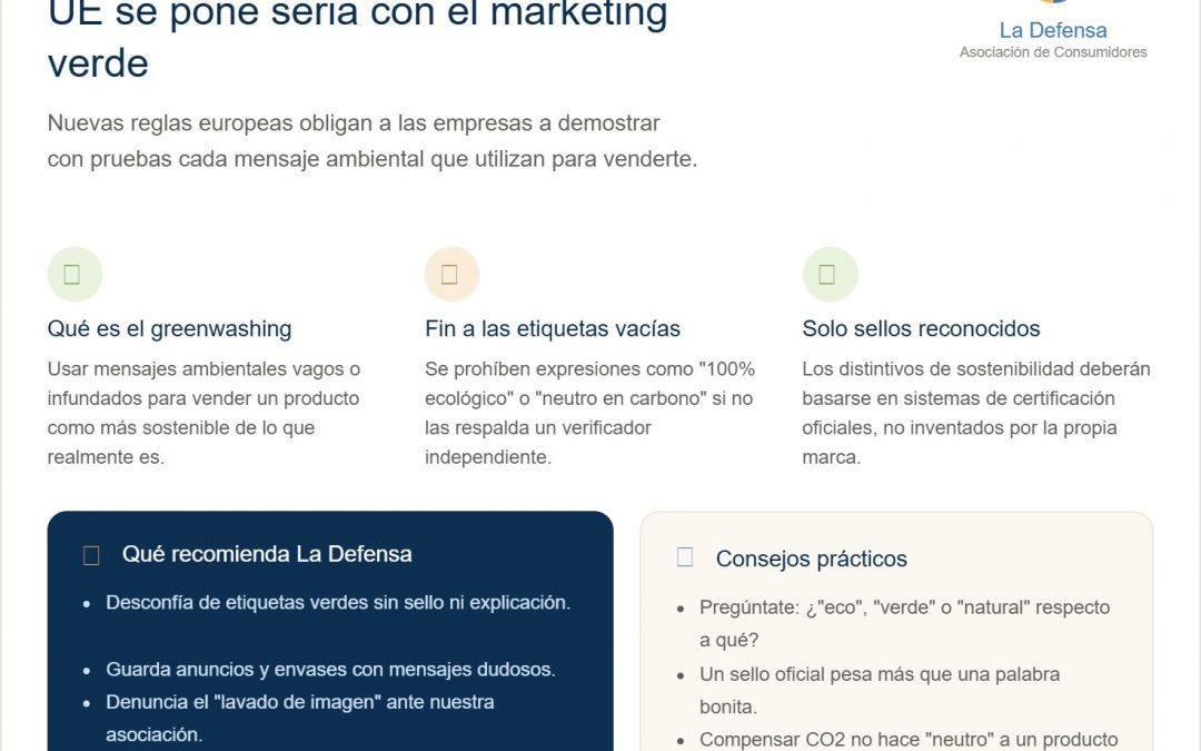 Los productos ecologicos y el greenwashing